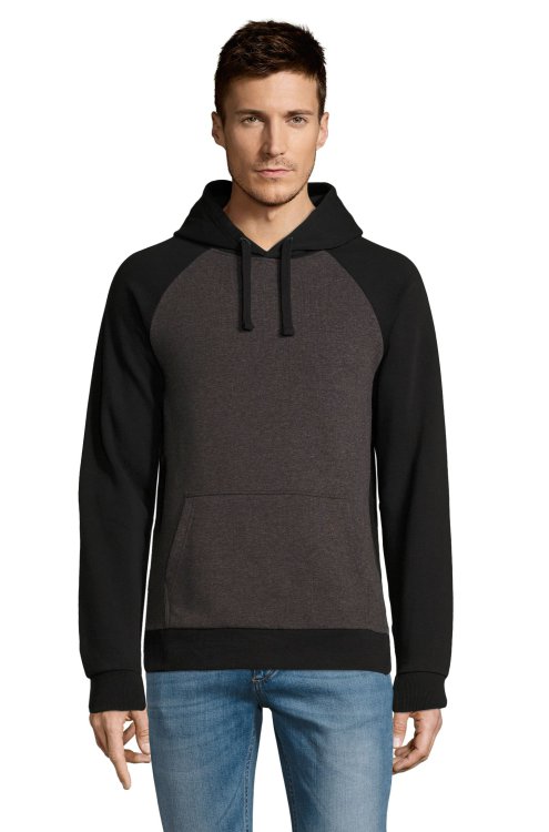 SEATTLE - Charcoal Grey Melange-Black