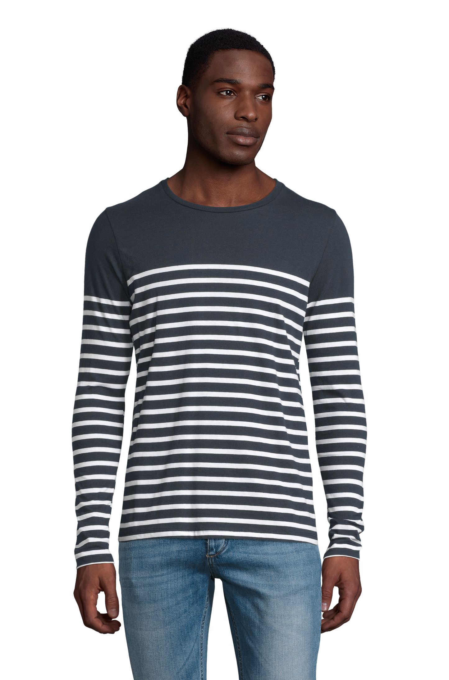 MATELOT LSL MEN - 912 - Ultramarinblau/Weiß