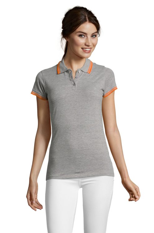 PASADENA WOMEN - 932 - Grigio Melange-Arancio