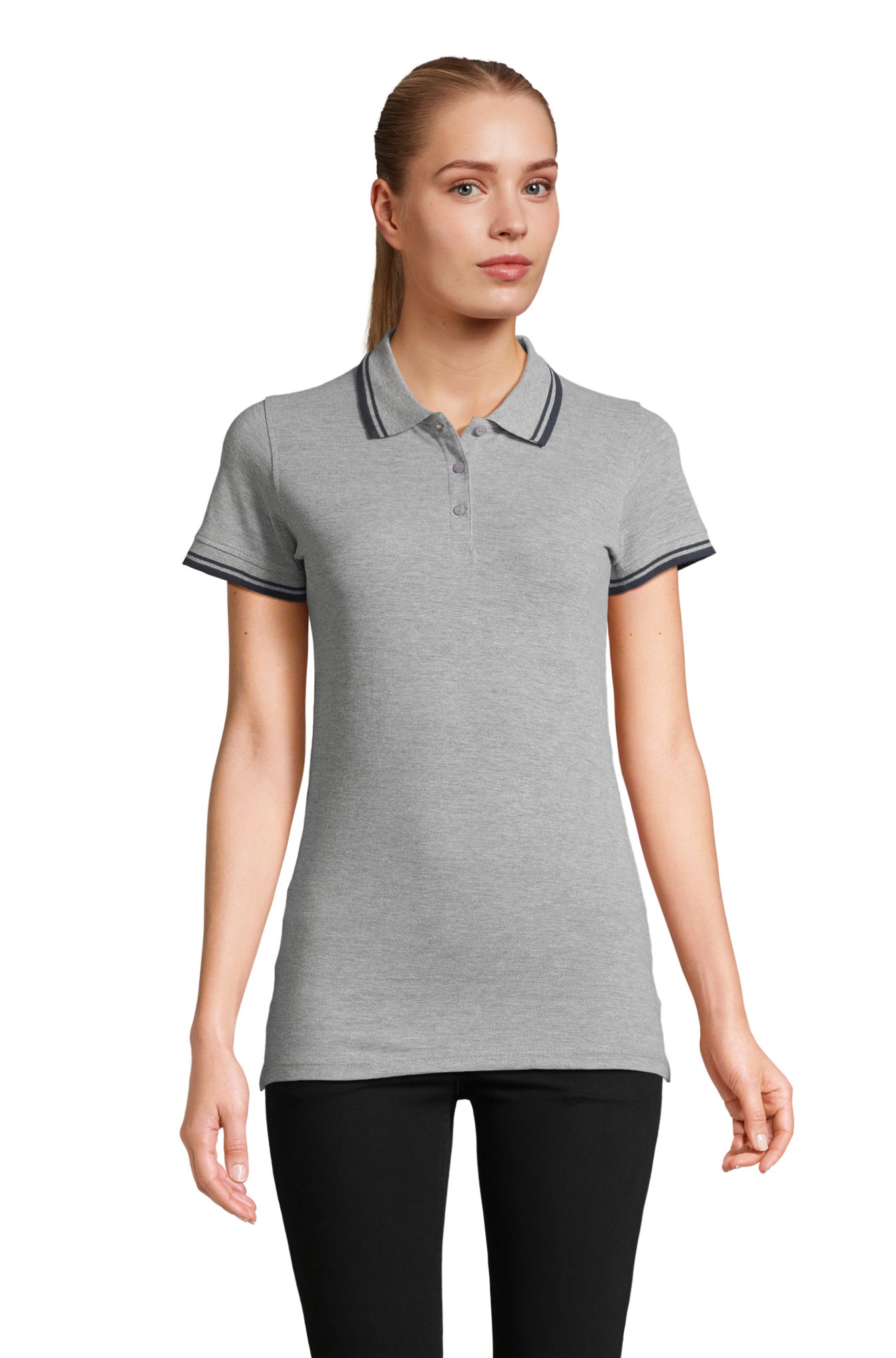 PASADENA WOMEN - 110 - Grigio Melange / Blu Navy