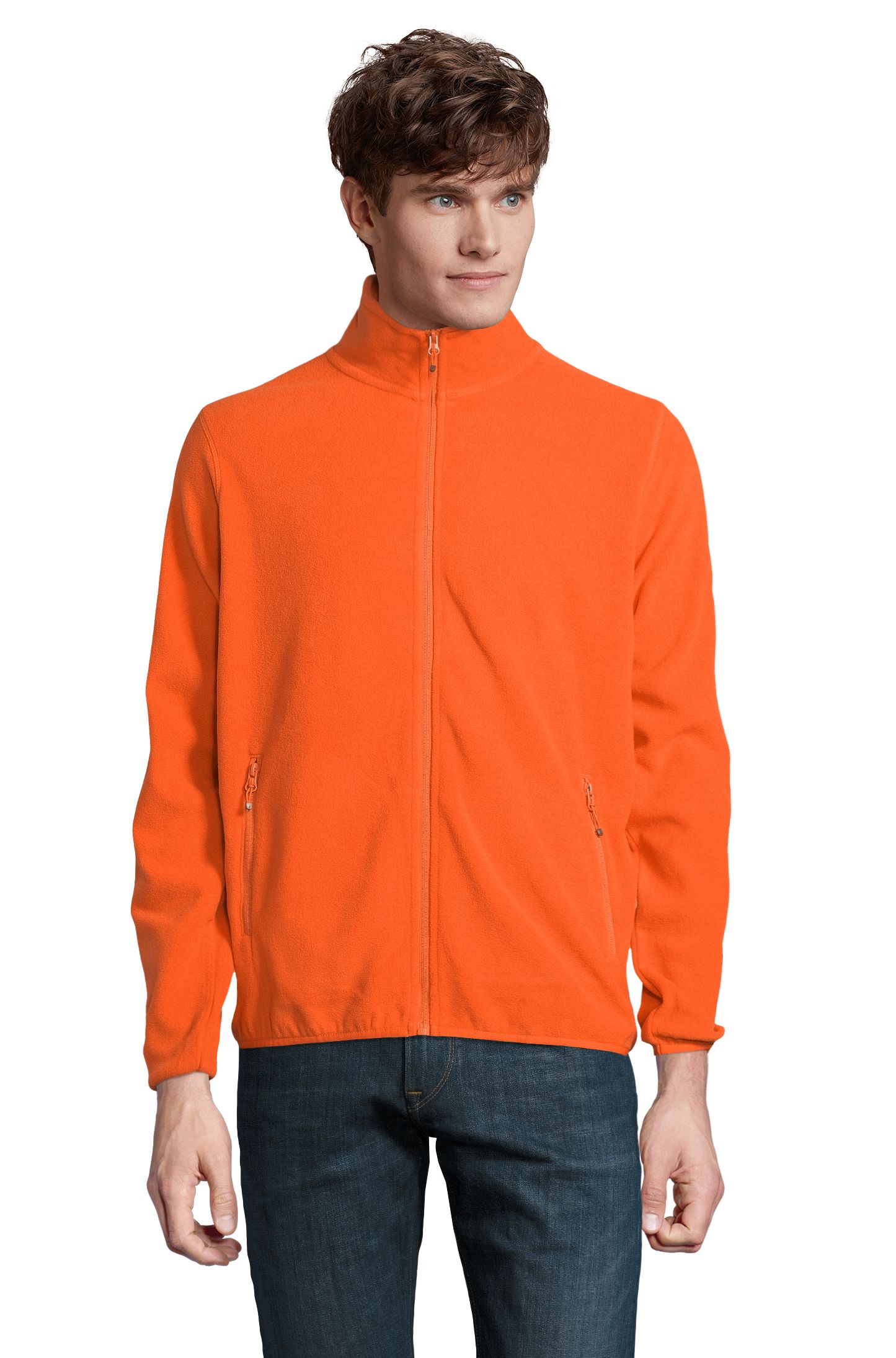 Veste polaire zippée pour homme - 400 - Orange