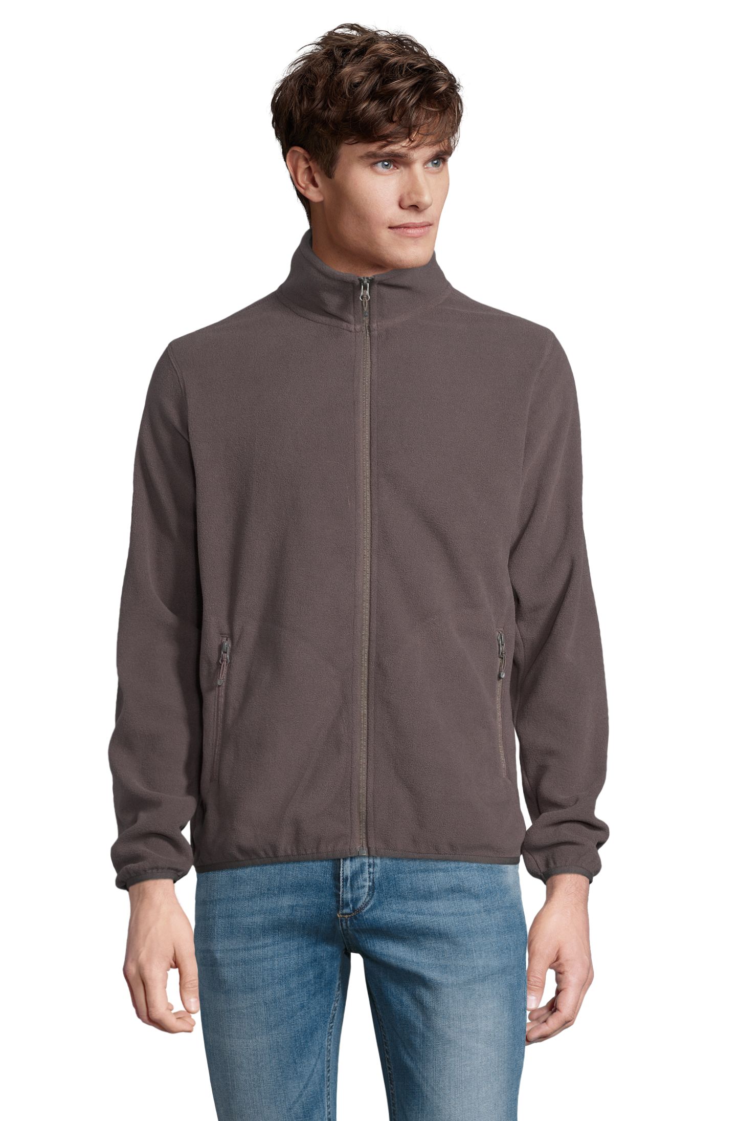 Veste polaire zippée pour homme - 370 - Anthracite