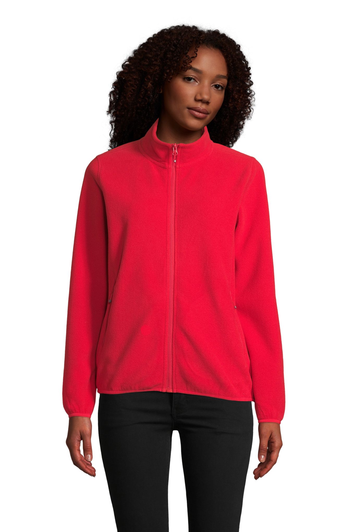 Veste polaire zippée pour femme - 145 - Rouge