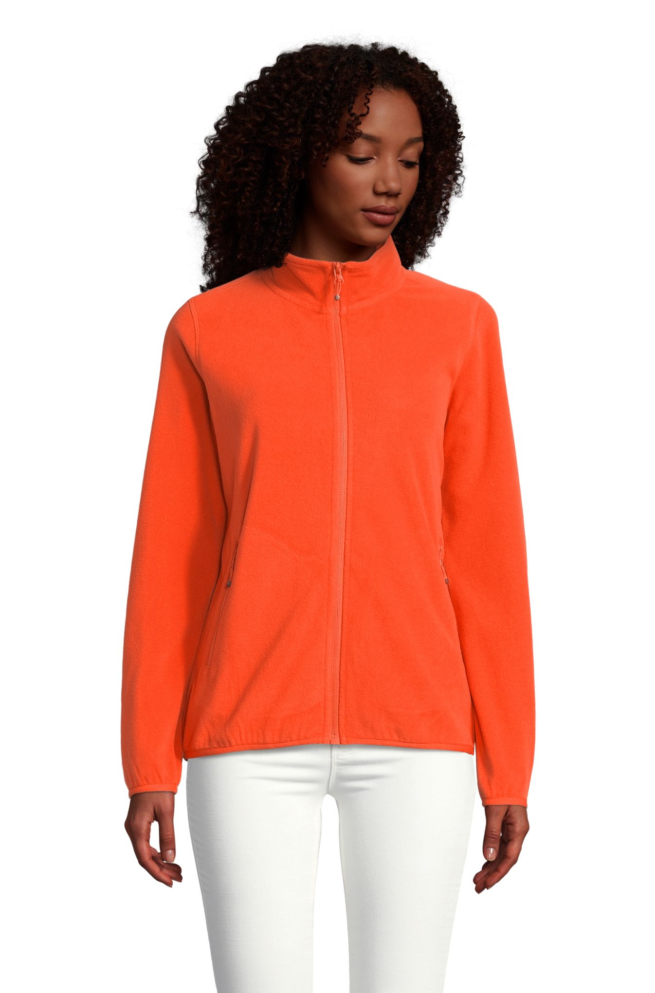 Veste polaire zippée pour femme - 400 - Orange