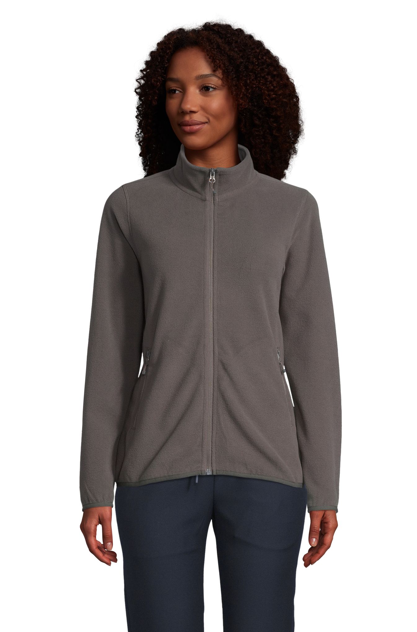 Veste polaire zippée pour femme - 370 - Anthracite