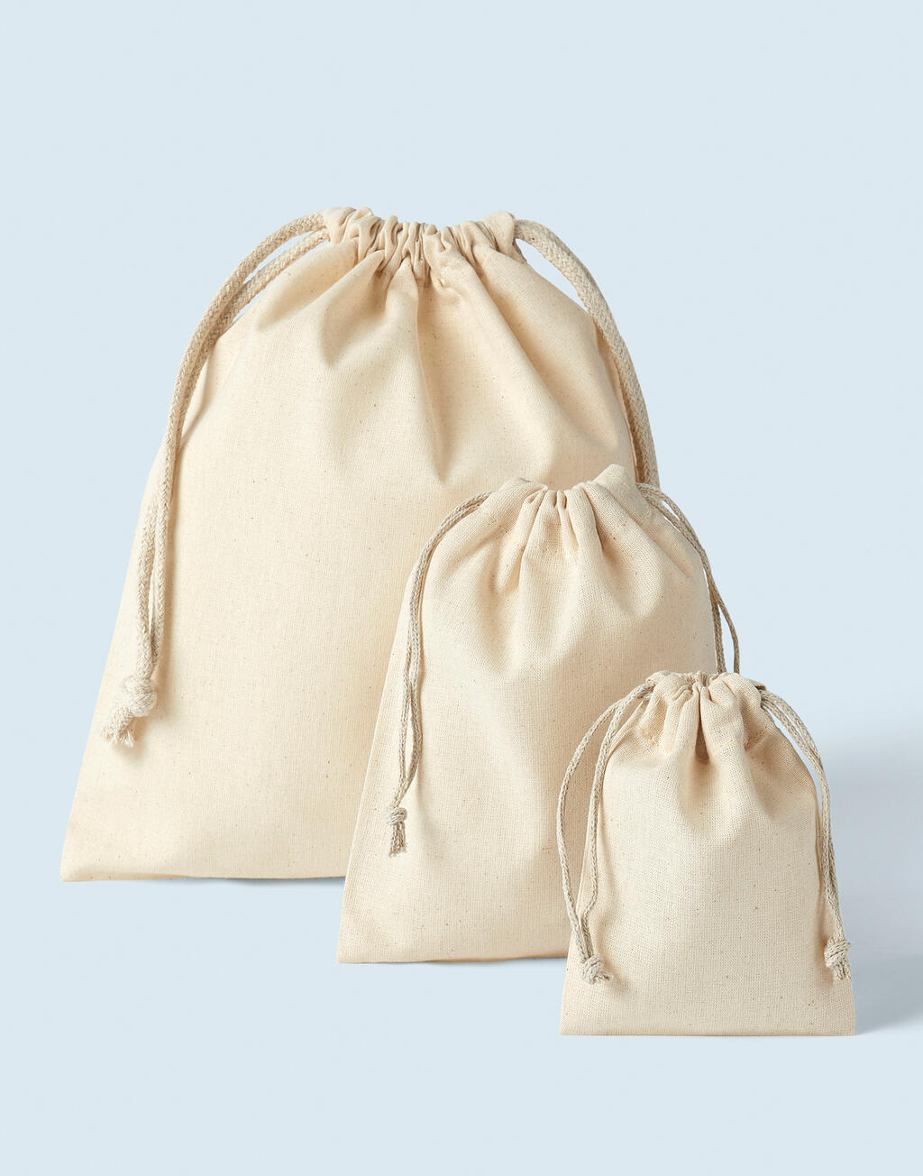 Borsa con coulisse in Cotone Organico