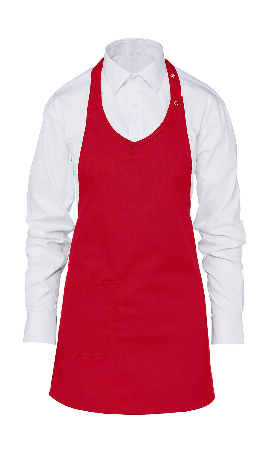 Berne - Tablier femme avec bavoir - 400 - Rouge