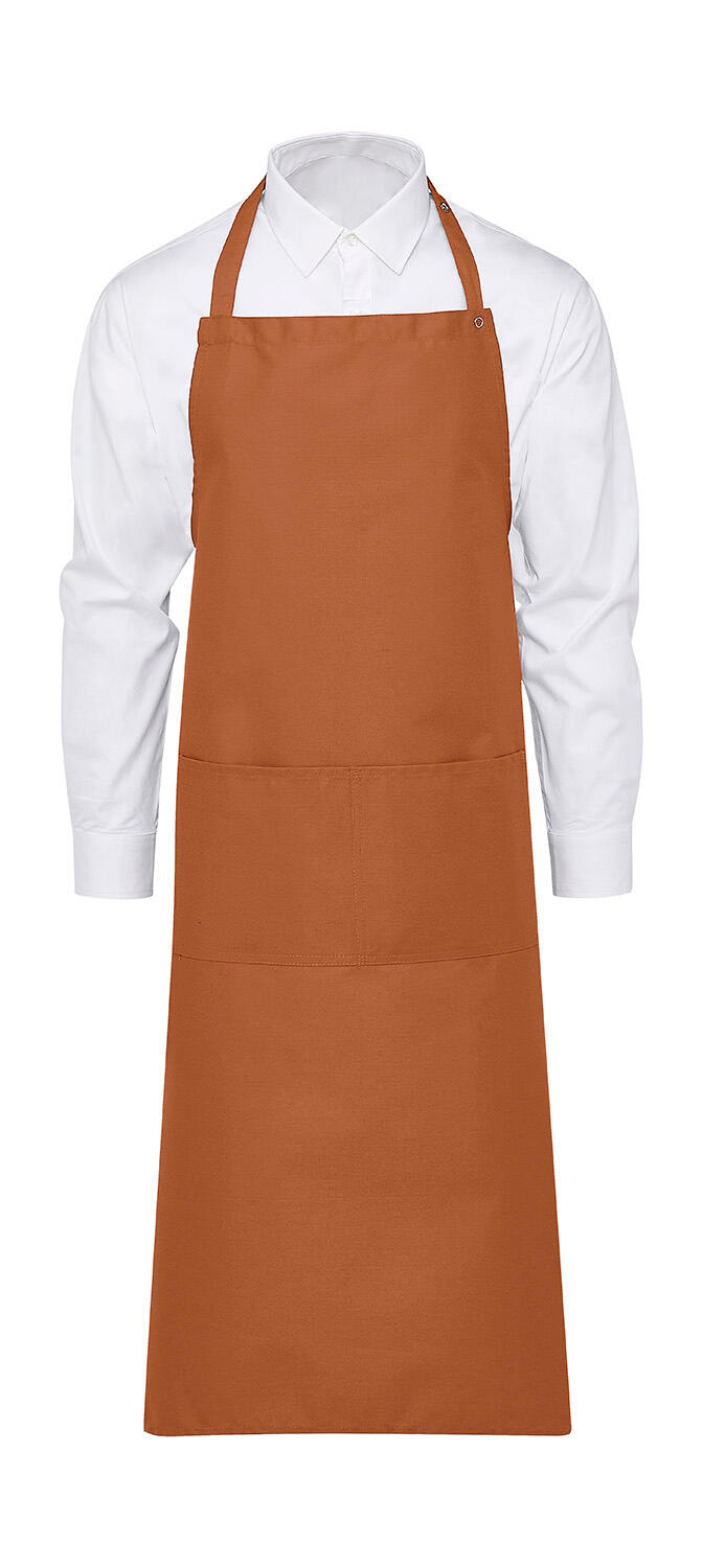 Amsterdam - modèle avec bavette et poche - 408 - Orange brûlé
