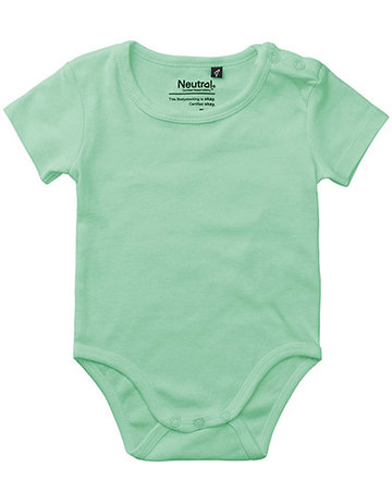Baby-Kurzarmbody - 40 - Staubige Minze