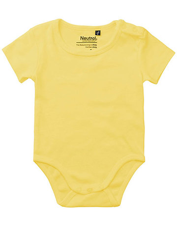 Baby-Kurzarmbody - 43 - Staubgelb