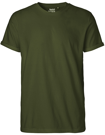 T-shirt à manches retroussables pour hommes - 13 - Militaire