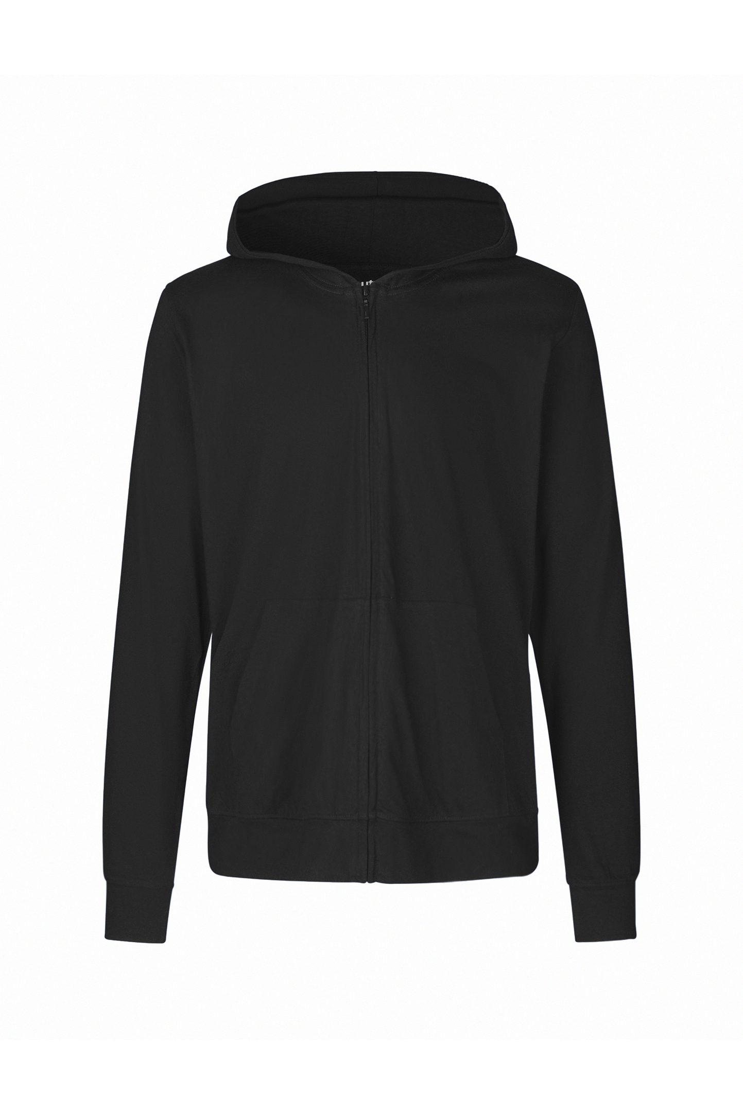Sweat à capuche unisexe en jersey avec fermeture éclair - 03 - Noir