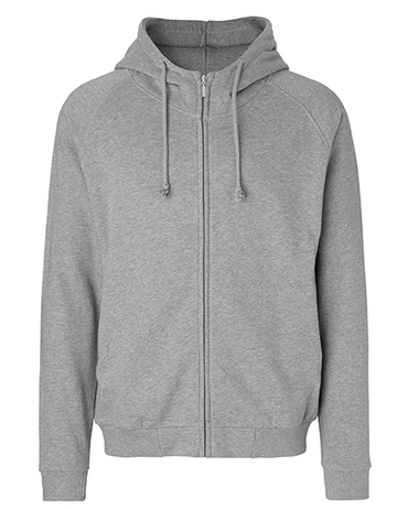 Unisex-Hoodie mit verdecktem Reißverschluss - 21 - Sportgrau