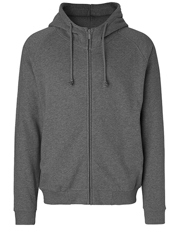 Unisex-Hoodie mit verdecktem Reißverschluss - 08 - Dunkles Heather