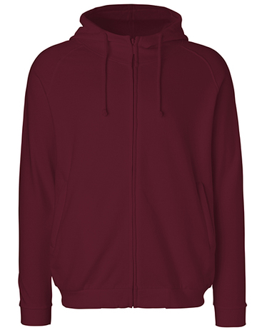 Unisex-Hoodie mit verdecktem Reißverschluss - 26 - Bordeaux