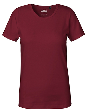 Damen-Interlock-T-Shirt - 26 - Bordeaux