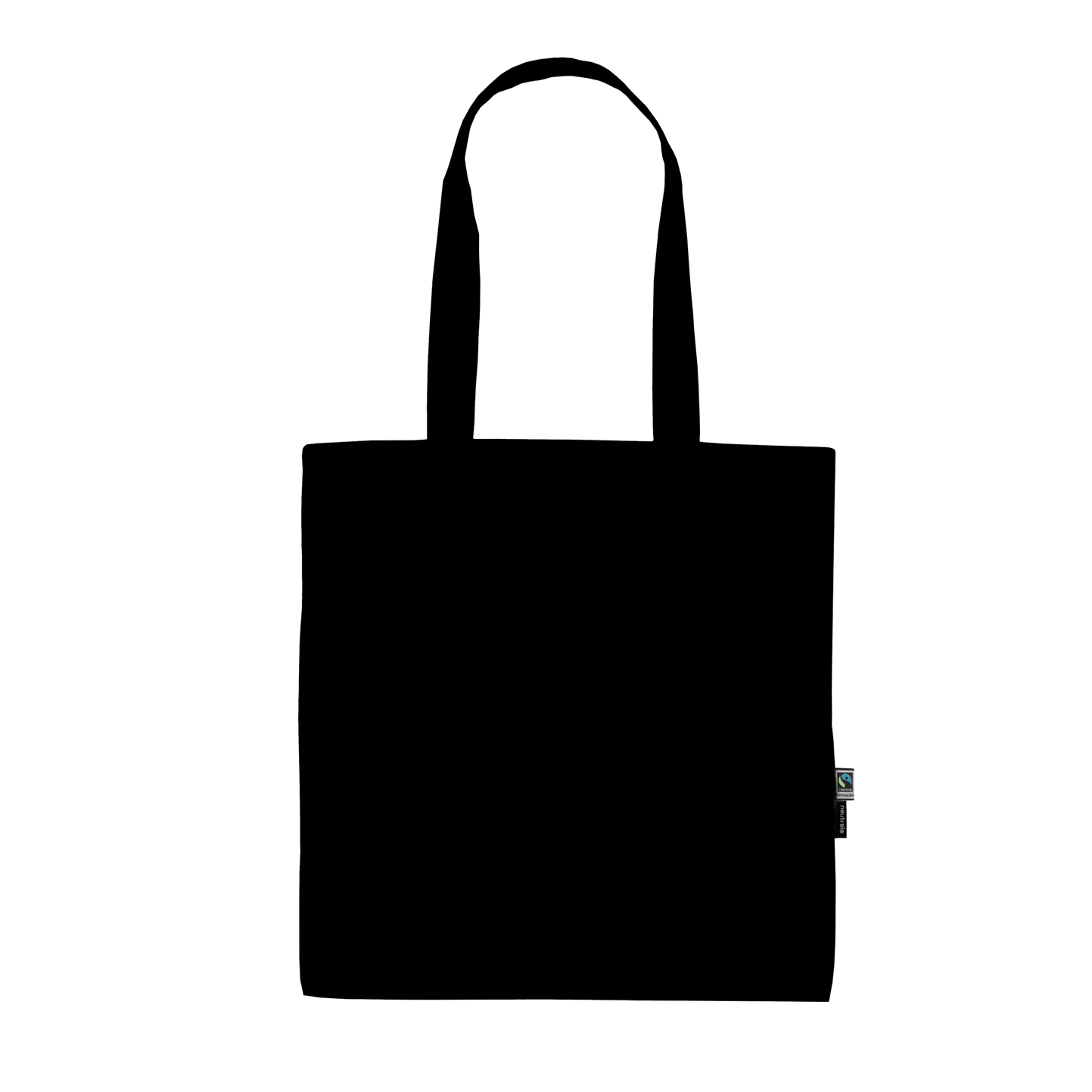 Shopping Bag With Long Handles - 03 - Black