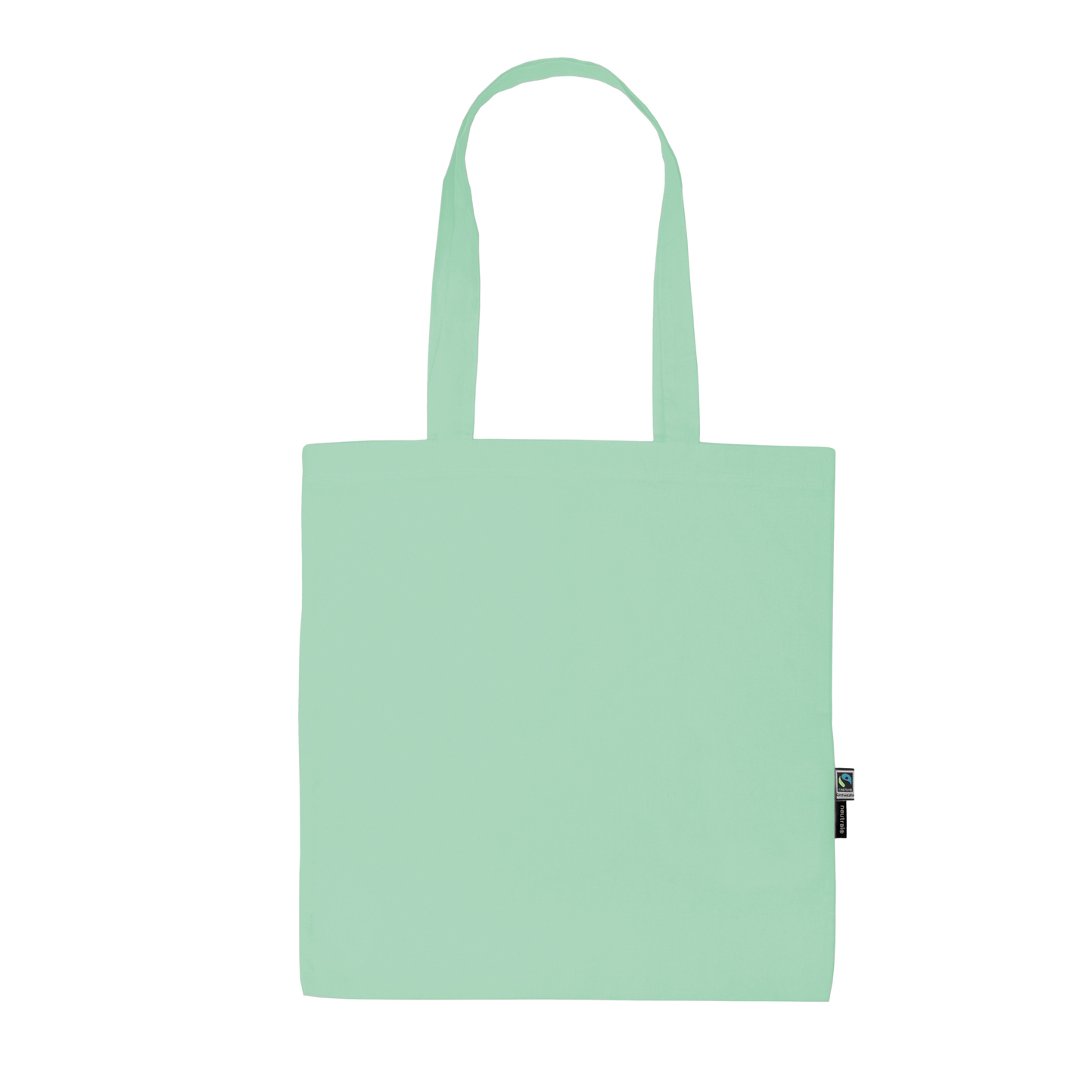 Shopping Bag With Long Handles - 40 - Dusty Mint