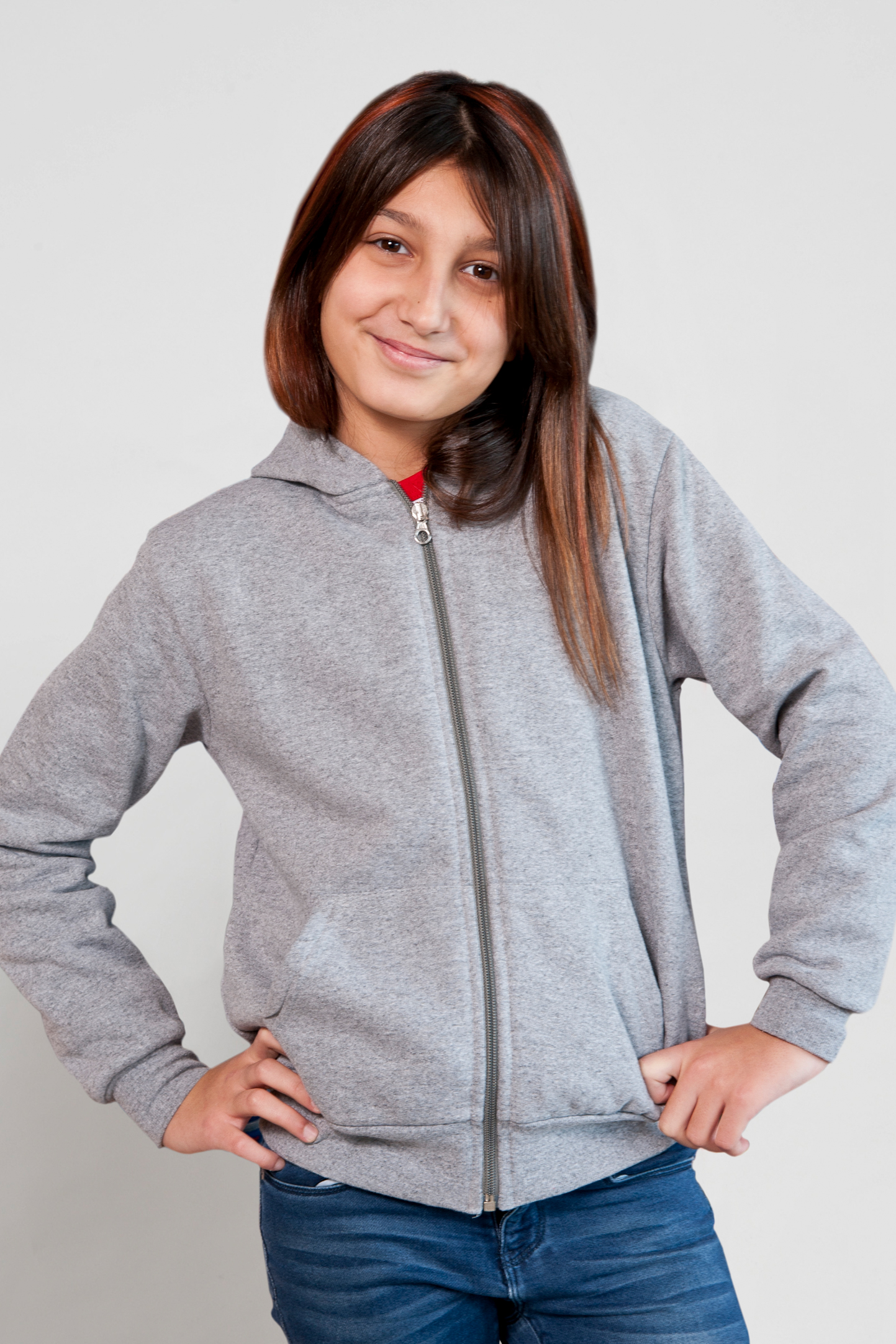 Felpa Bambino Cappuccio Zip