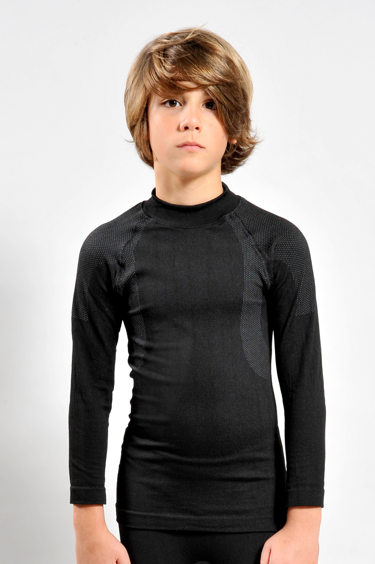 T-shirt thermique à manches longues et col rond