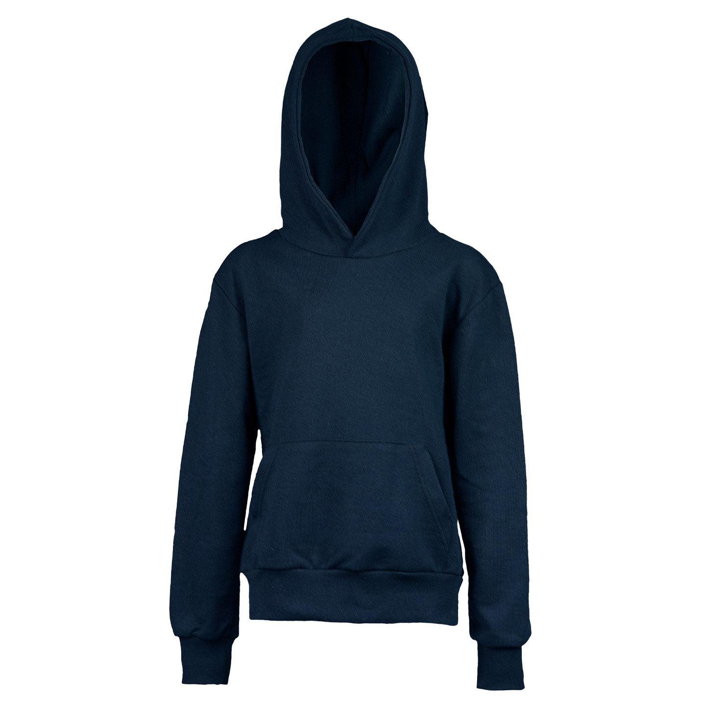 Kinder-Sweatshirt mit Kapuze, 70 % Baumwolle, 30 % Polyester, 280 g/m², Schwarz, Größe XXS (1–2 Jahre) - 18 - Blau