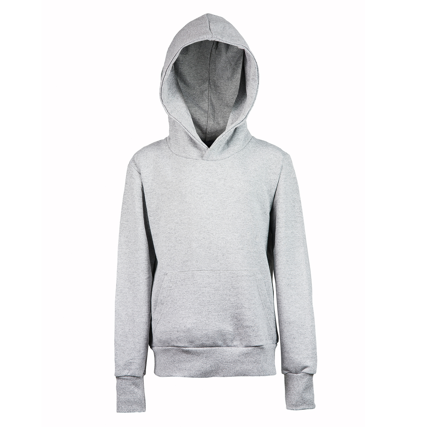 Kinder-Sweatshirt mit Kapuze, 70 % Baumwolle, 30 % Polyester, 280 g/m², Schwarz, Größe XXS (1–2 Jahre) - 75 - Asche