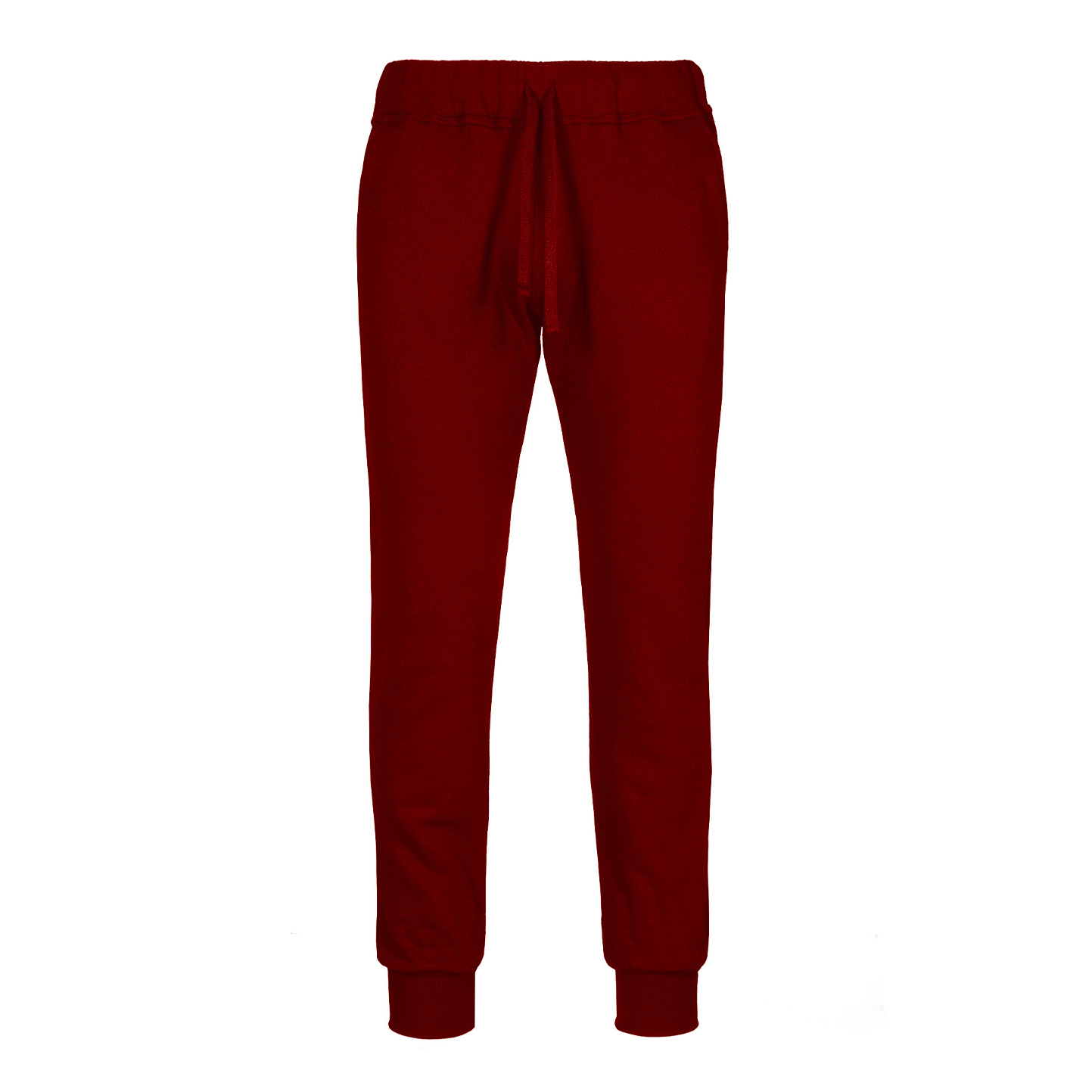 Pantalone Fit Felpa French Terry - 48 - Bordeaux Sport