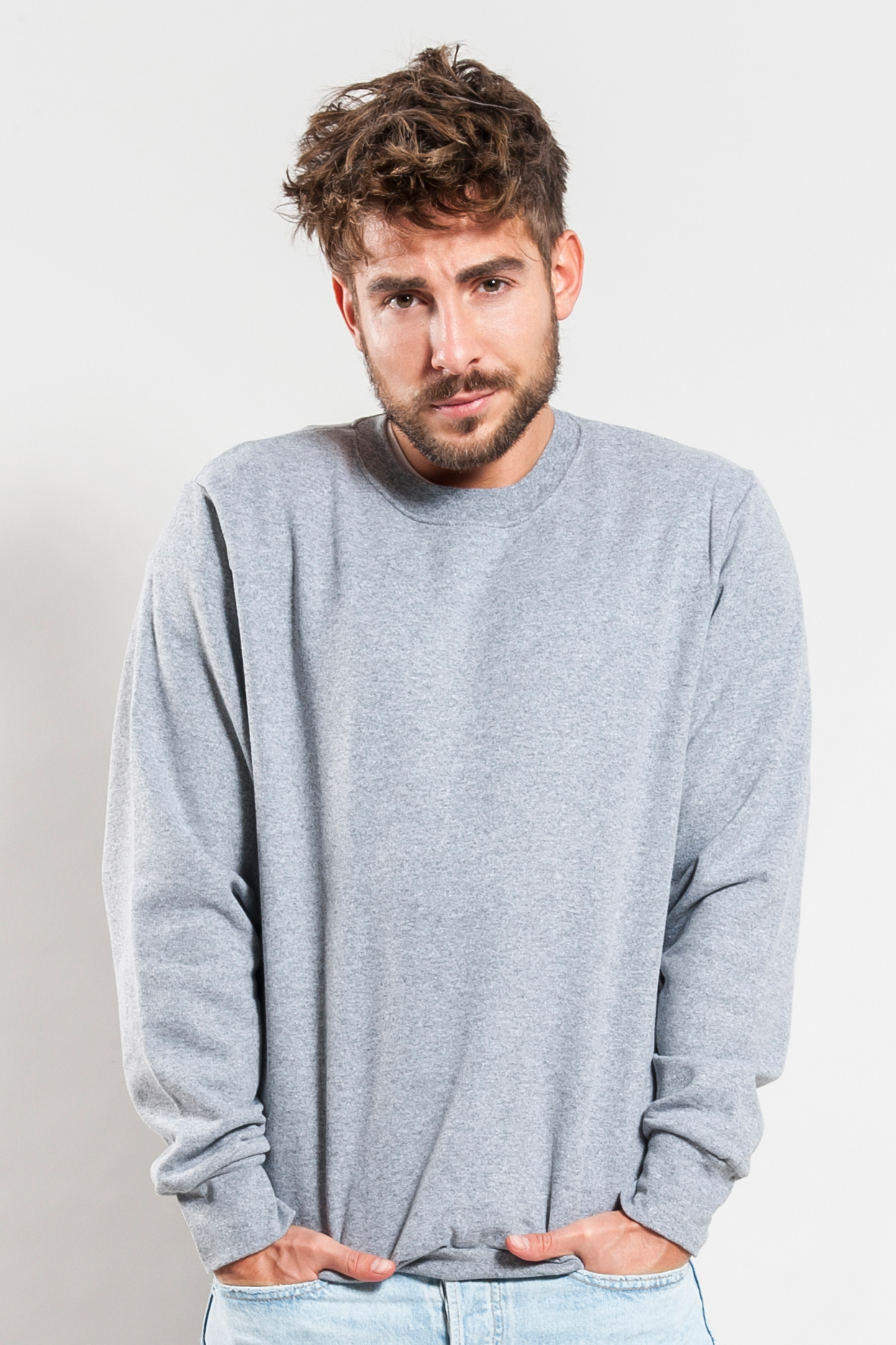 Felpa French Terry Girocollo