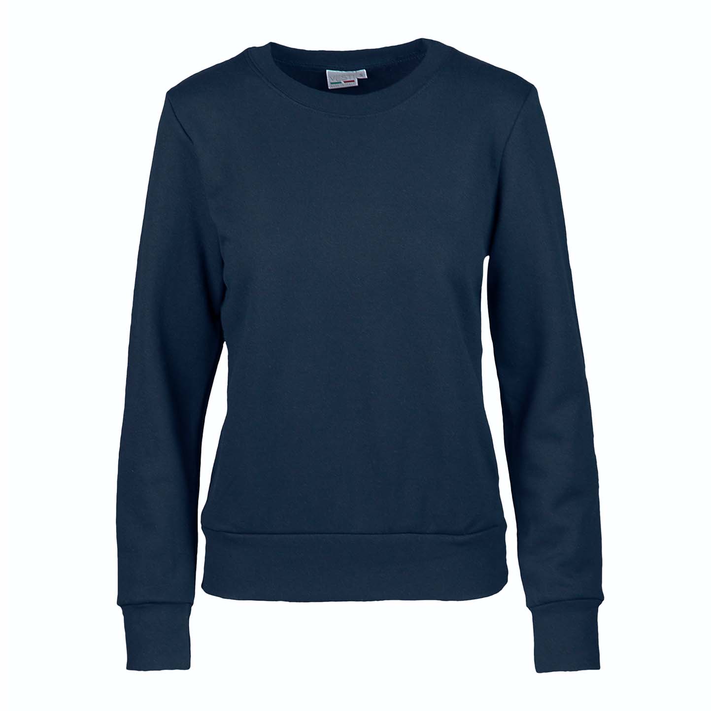Felpa French Terry Donna Girocollo - 18 - Blu