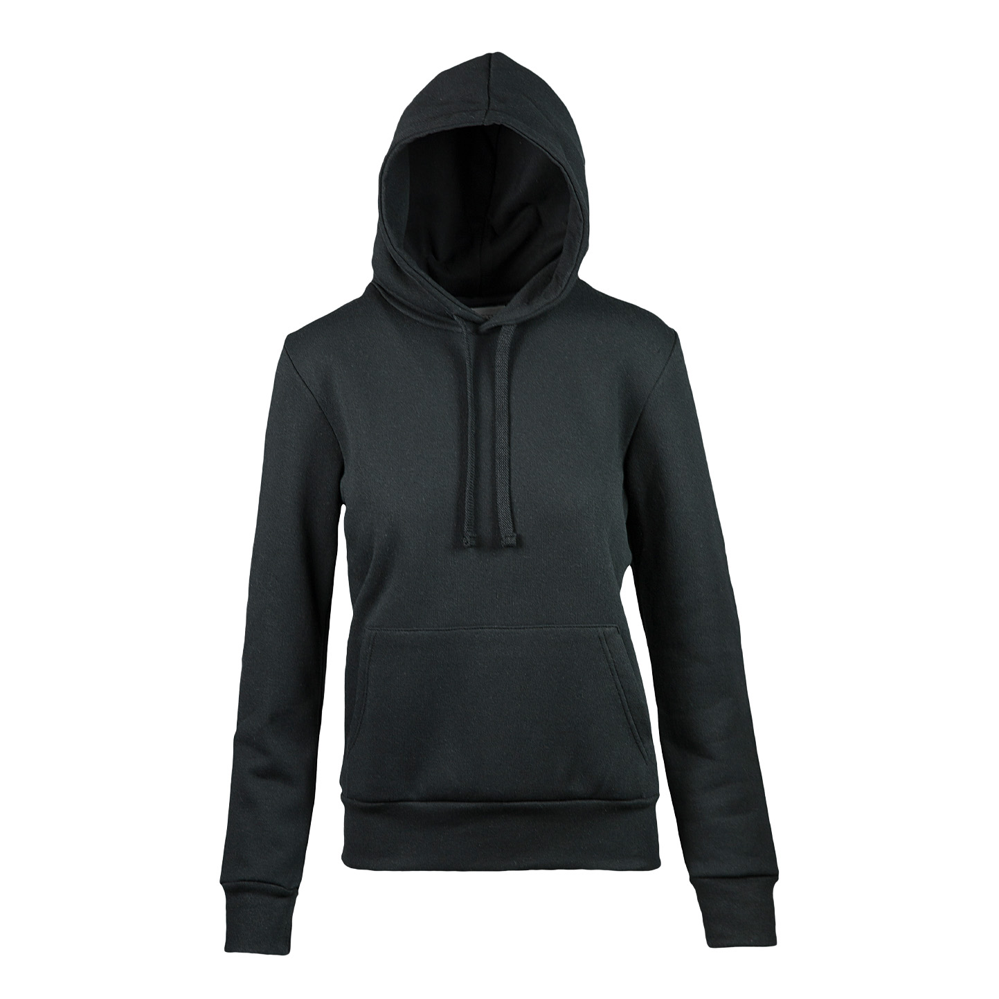 Sweat à capuche en molleton français pour femme - 12 - Noir