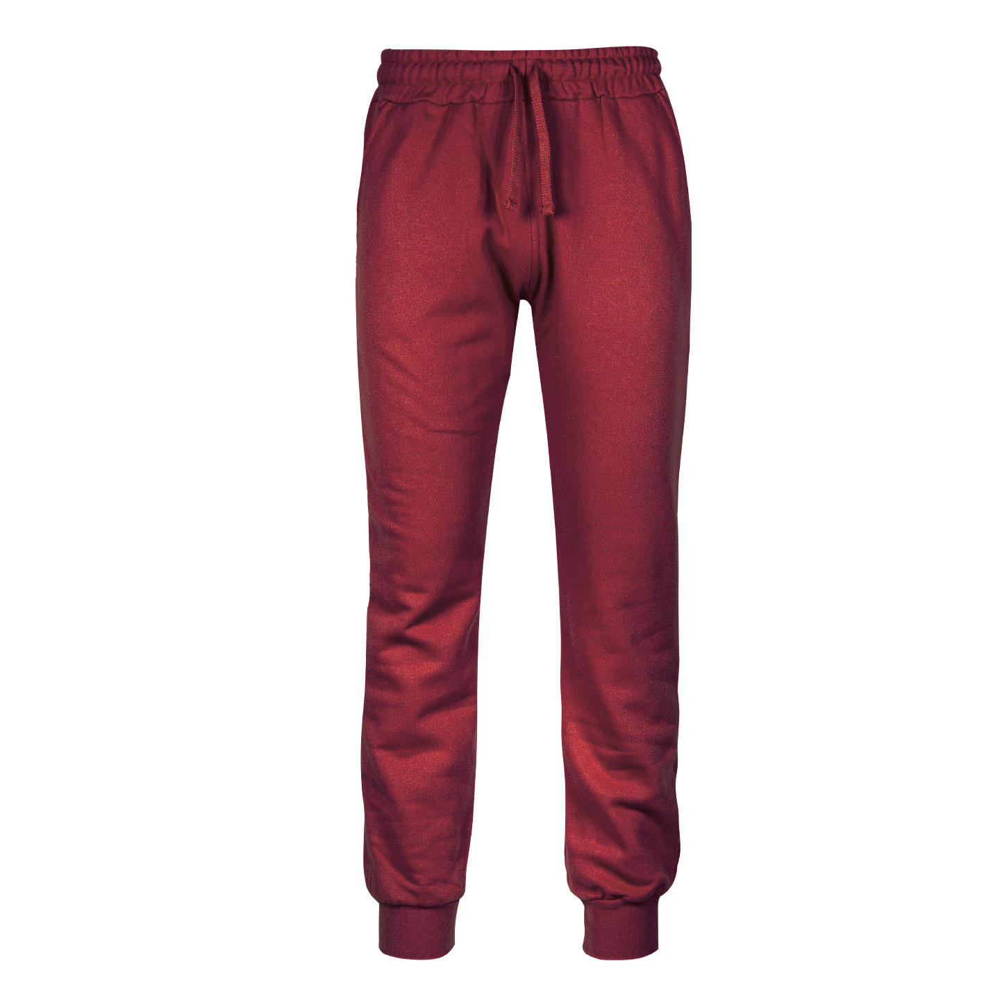 Pantalone Fit Felpato - 48 - Bordeaux Sport