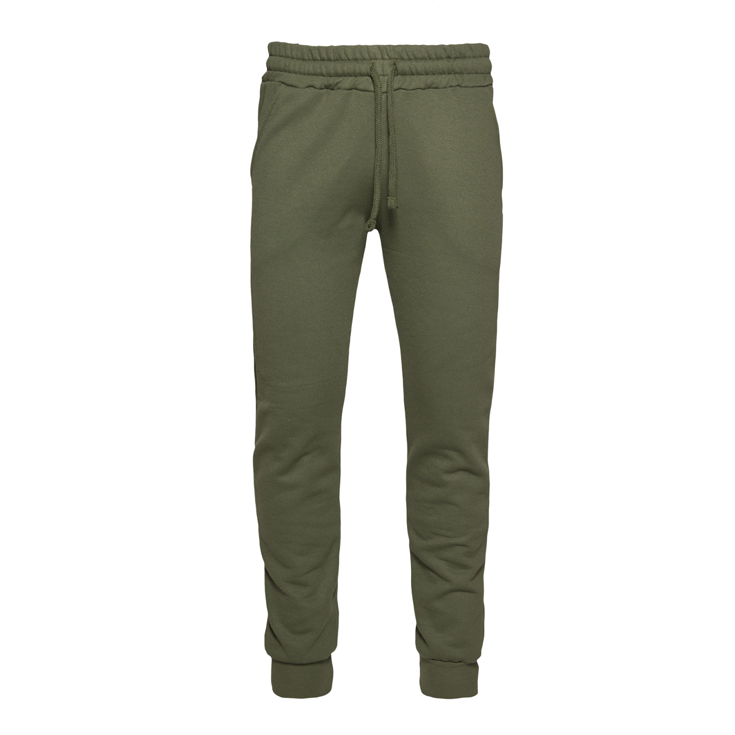 Pantalone Fit Felpato - 23 - Militare