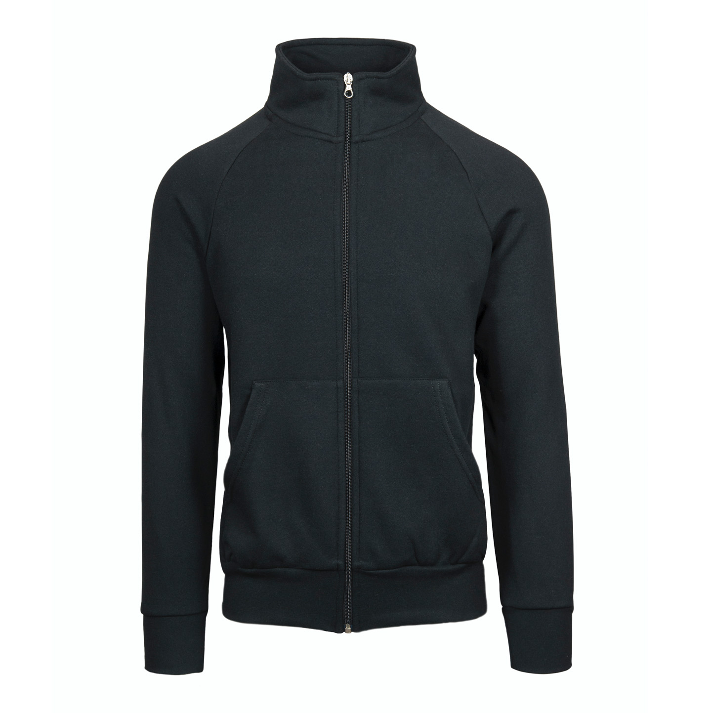 Sweat-shirt à longue fermeture éclair écologique - 12E - Noir ECO XS
