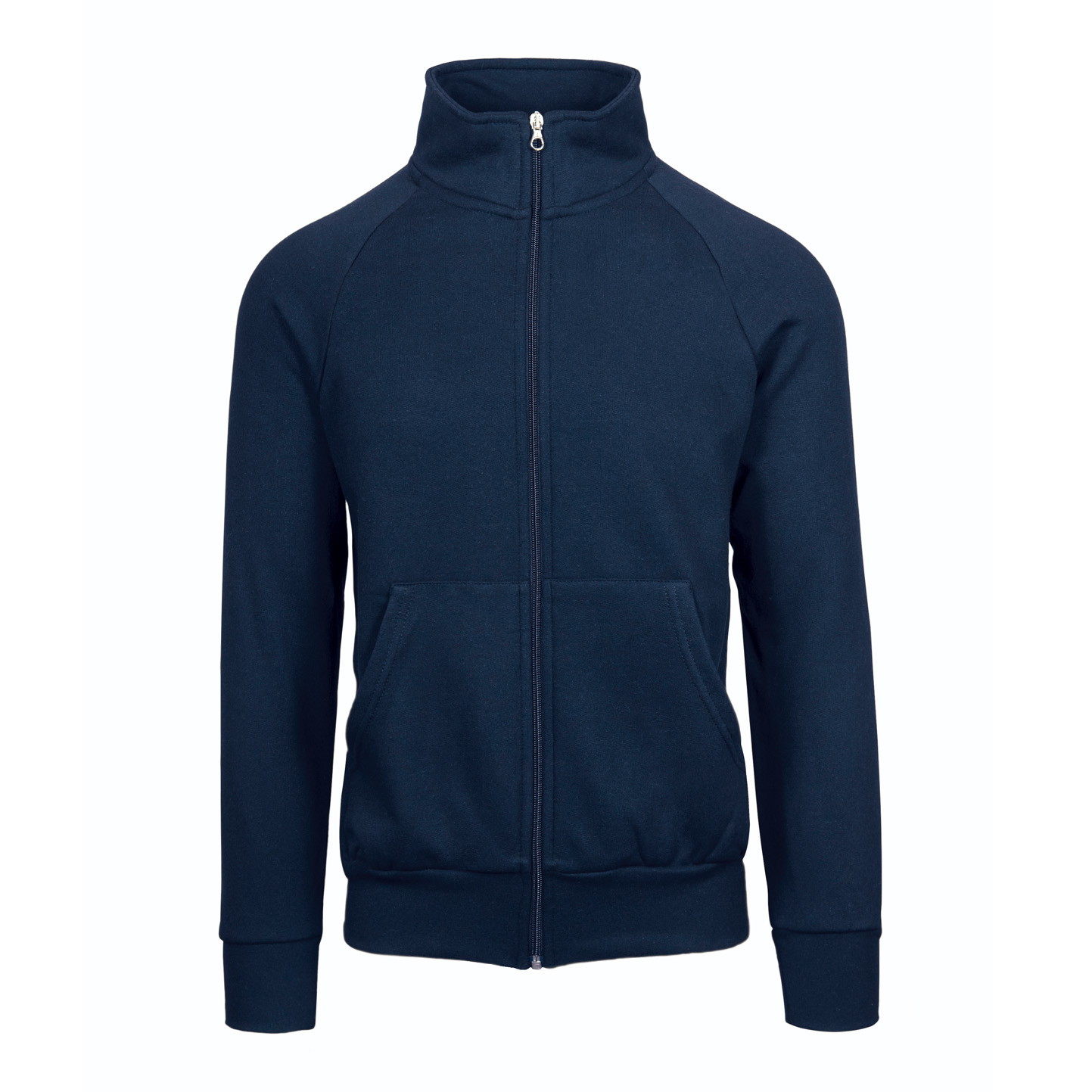 Sweat-shirt à longue fermeture éclair écologique - 18E - Bleu ECO XS