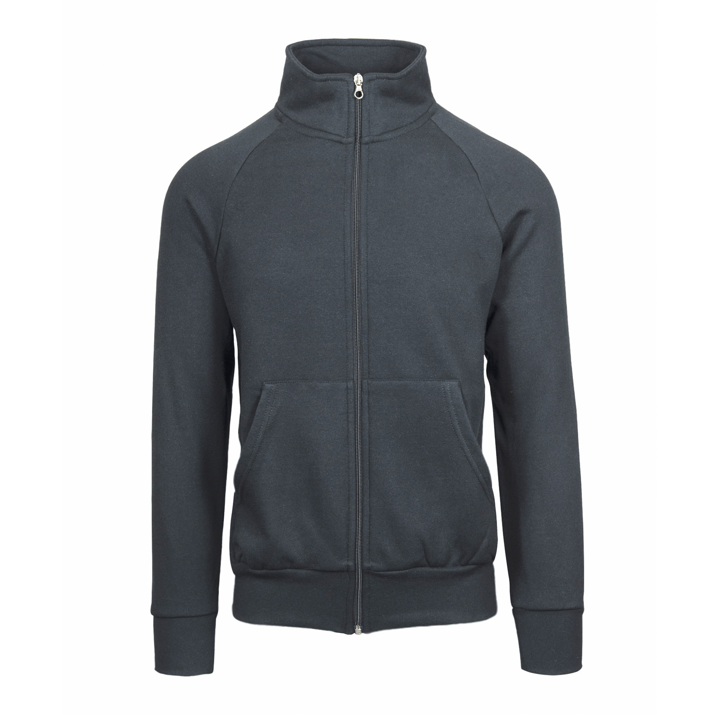 Sweat-shirt à longue fermeture éclair écologique - 22E - Plomb ECO XS