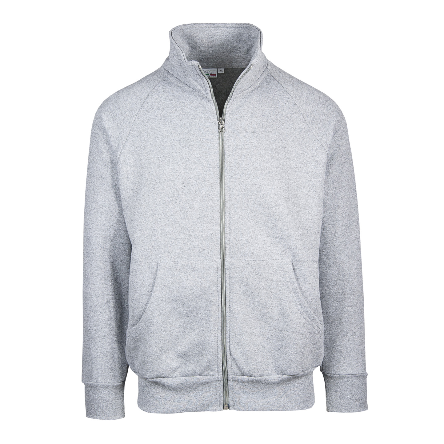 Sweat-shirt à longue fermeture éclair écologique - 75E - Cendre ECO XS