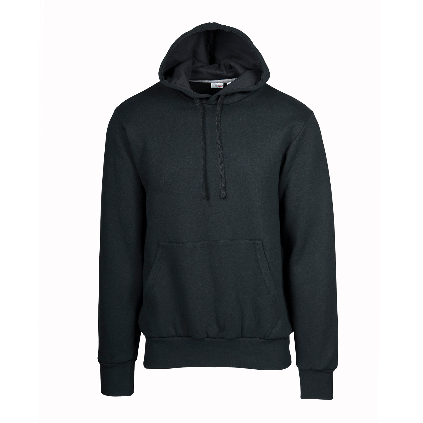 ECO Cap Sweatshirt. Unisex, 50 % Baumwolle, 50 % Polyester. 280 g/m². Schwarz. Größe XS. - 12E - Schwarzes ECO XS