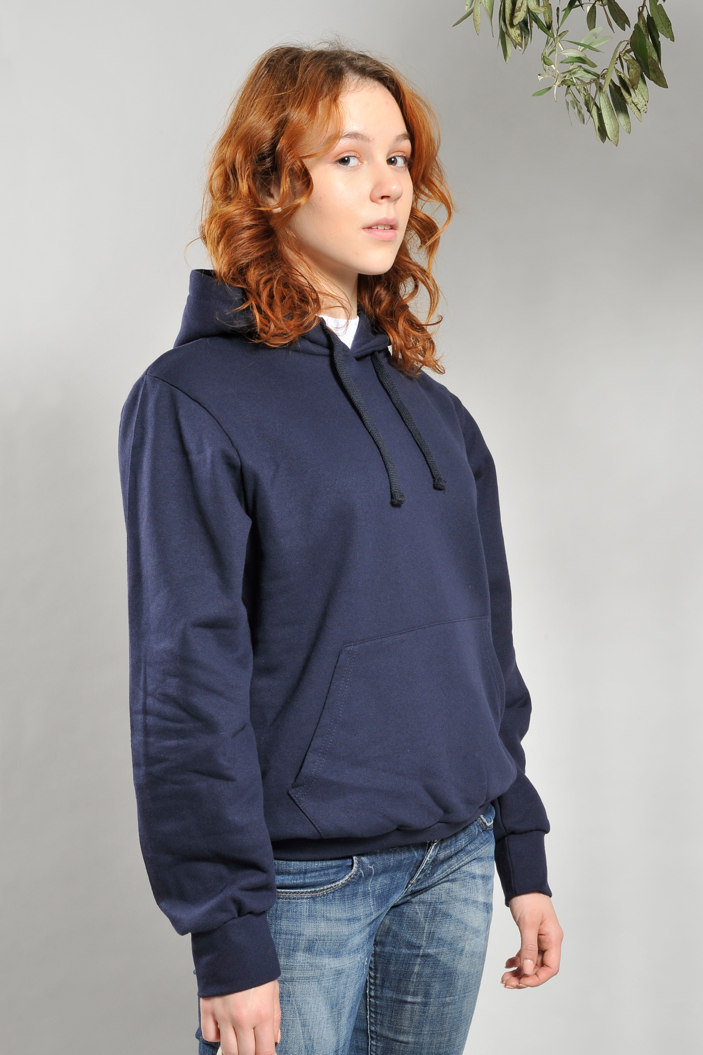 ECO Cap Sweatshirt. Unisex, 50 % Baumwolle, 50 % Polyester. 280 g/m². Schwarz. Größe XS.