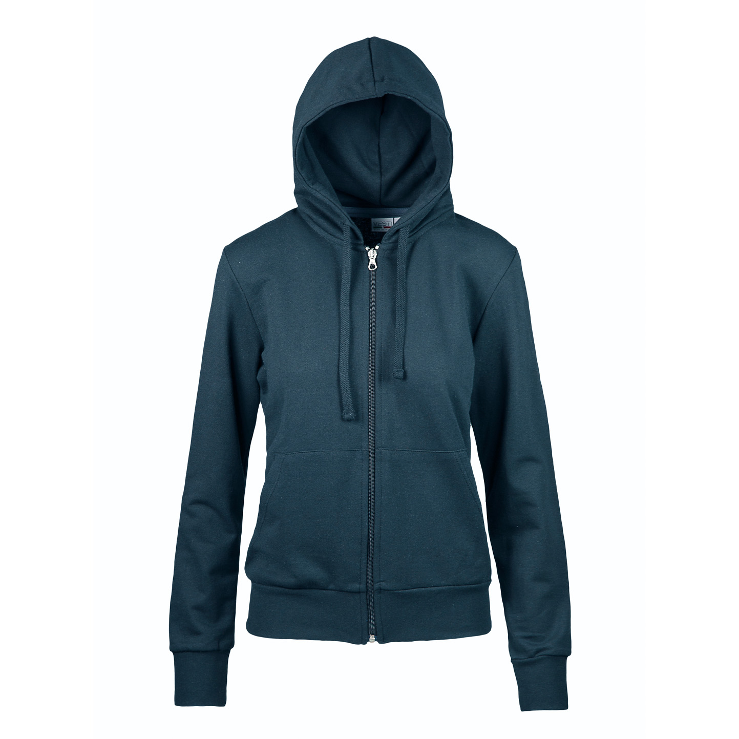 Sweat à capuche long zippé pour femme - 18 - Bleu