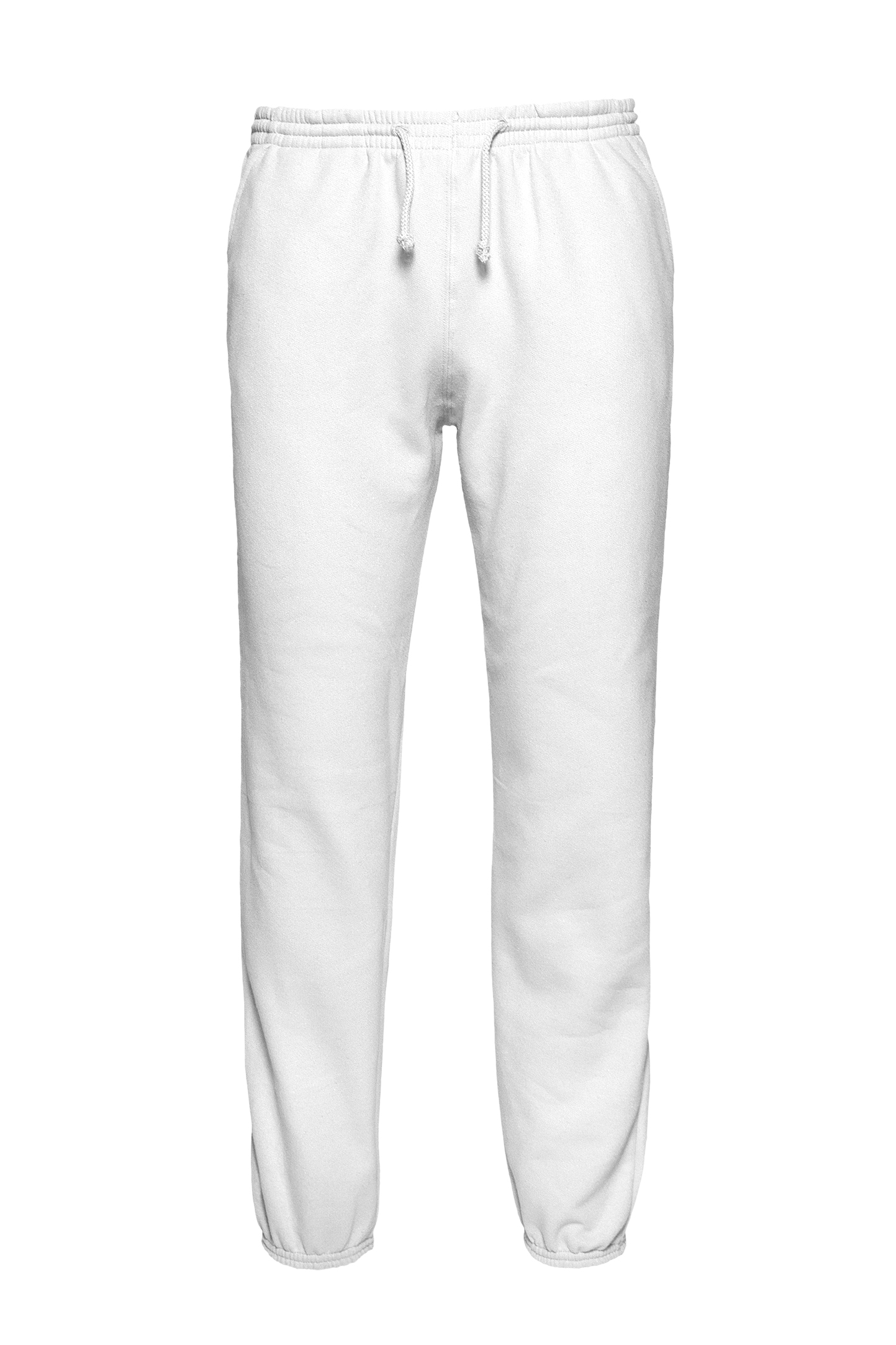 Fleecehose, 70 % Baumwolle, 30 % Polyester, 280 g/m², Schwarz, Größe XXS - 99 - Weiß XS