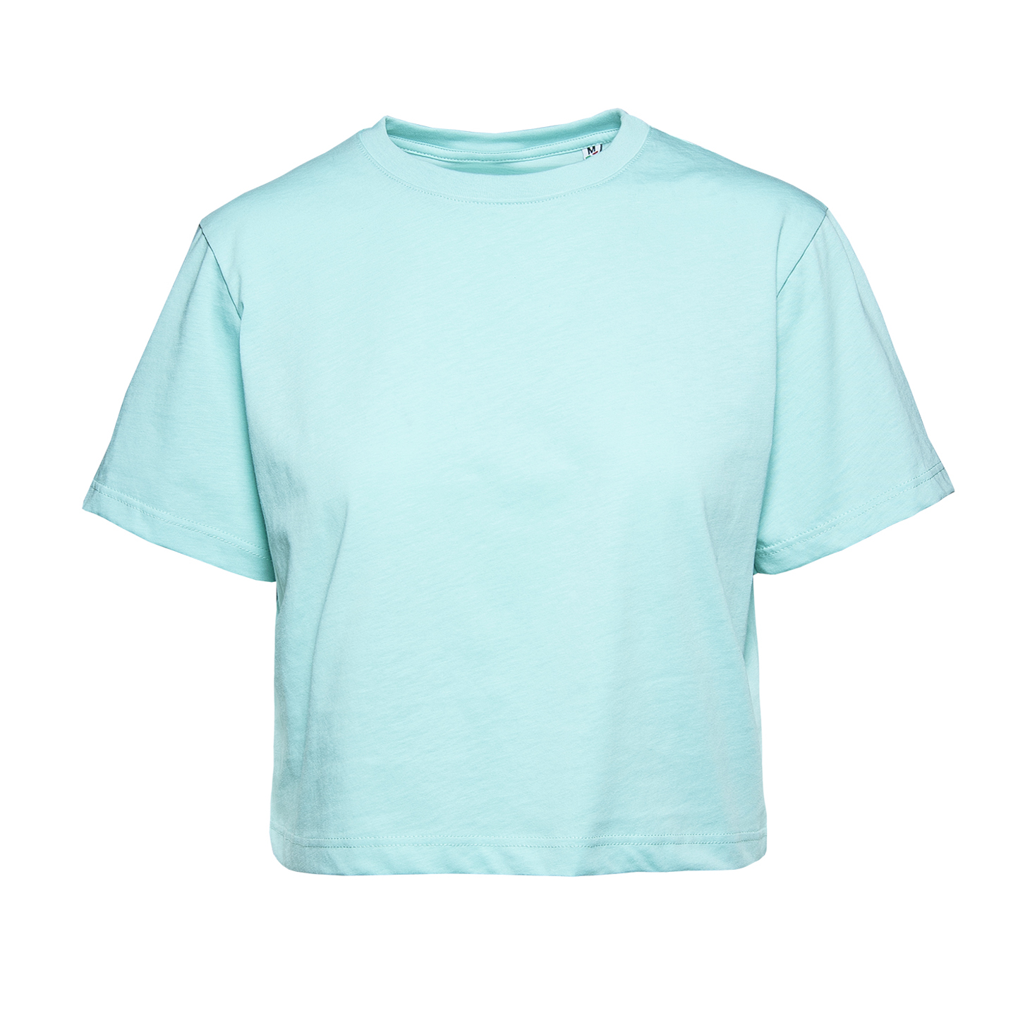 Damen-Kurzarmshirt, 100 % Baumwolle, 140 g/m², Grau meliert, hell, Größe XS - RF - Aqua Marine XS