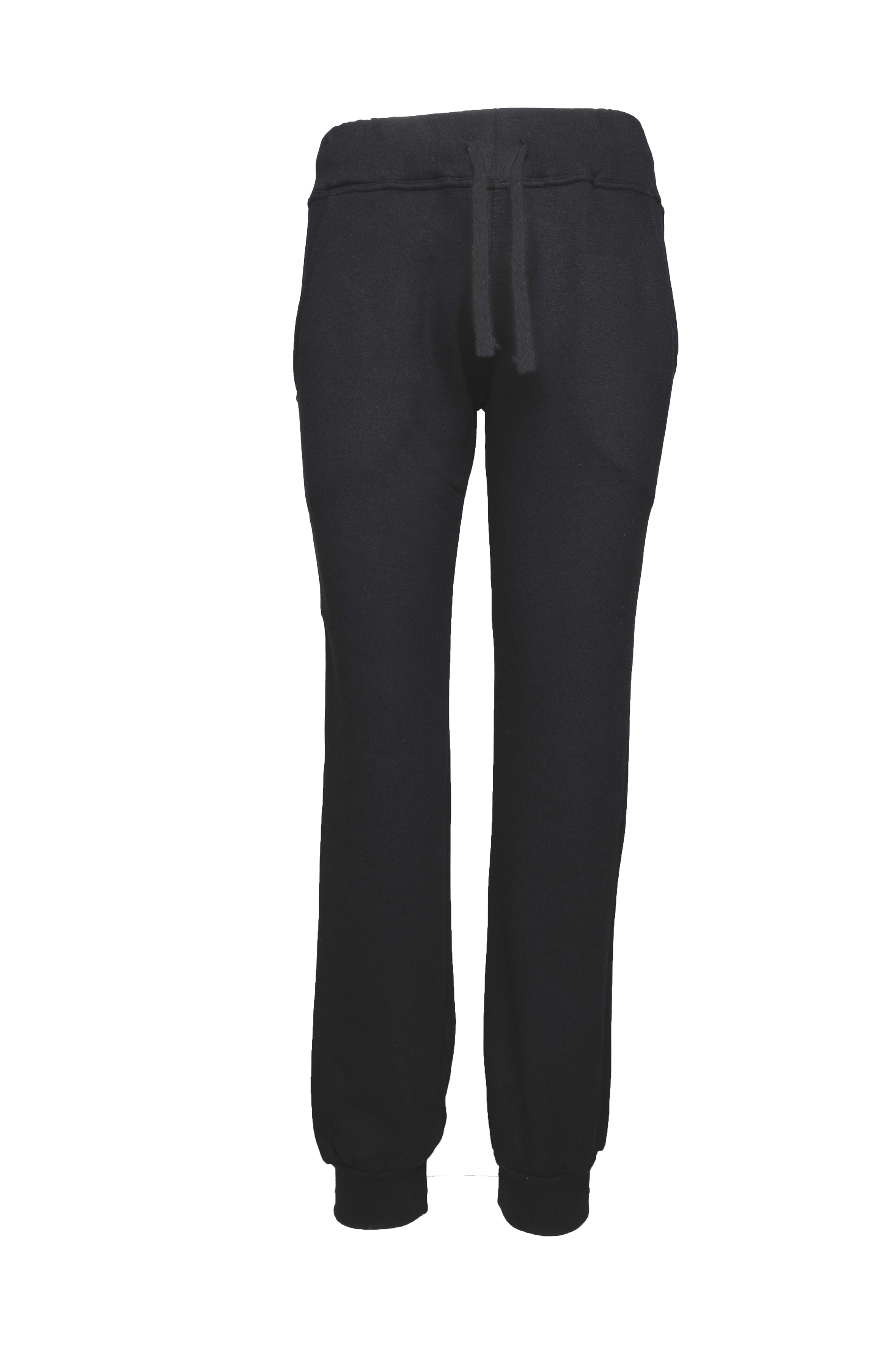 Damen-Sweatshirthose, Frottee (70 % Baumwolle, 30 % Polyester), 240 g/m², Schwarz, Größe S - 12 - Schwarz