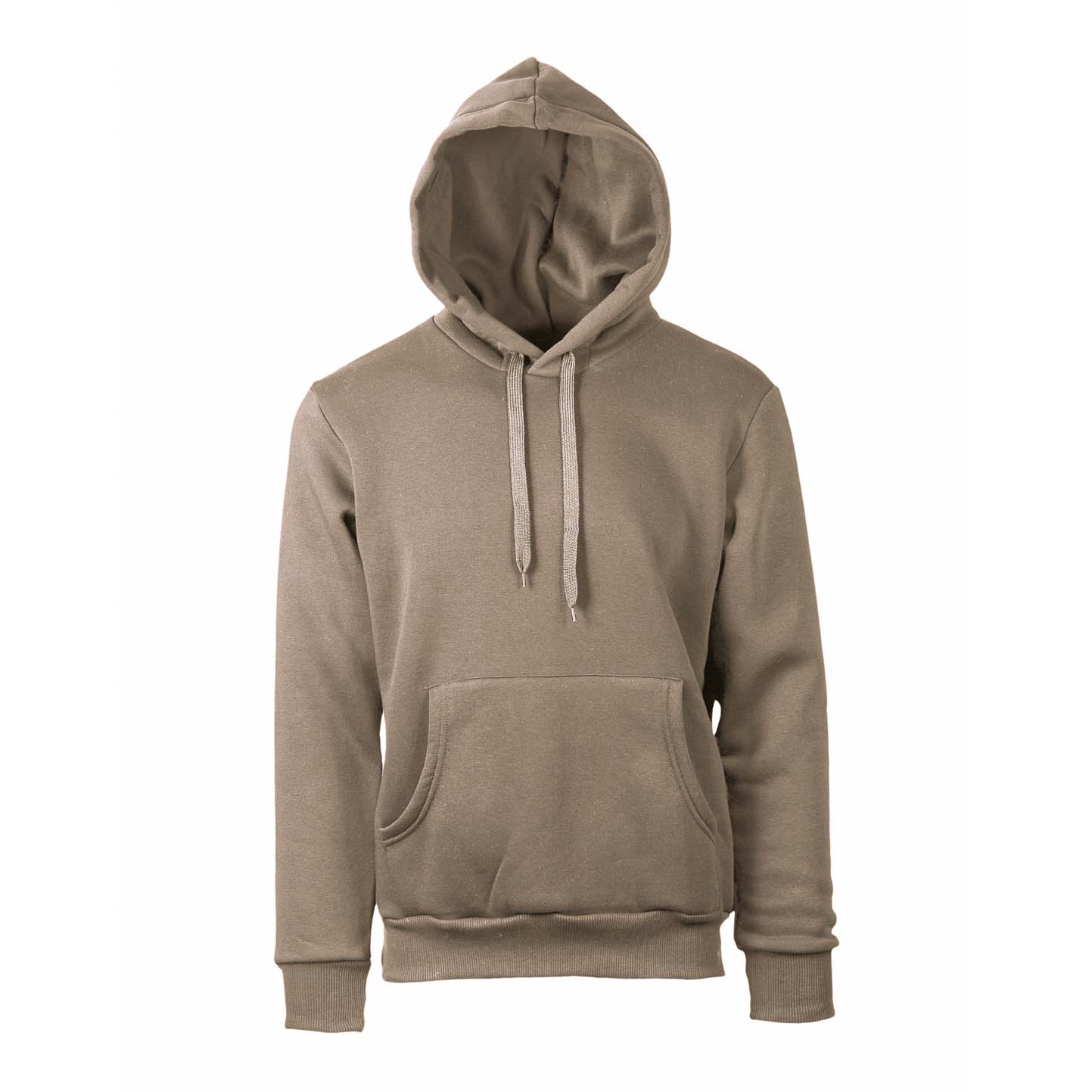 Weicher Kapuzenpullover. 75 % Baumwolle, 25 % Polyester, 320 g/m², Schwarz, Größe XS. - TB - Tabak XXS