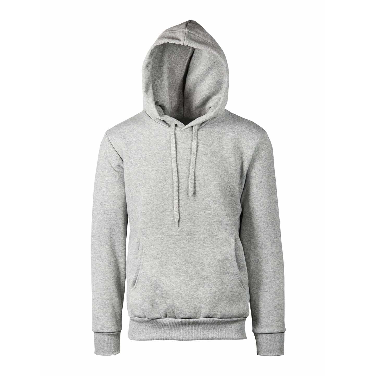 Frottee-Kapuzenpullover, 100 % Baumwolle, 320 g/m², Schwarz, Größe XS - MC - Light Melange S