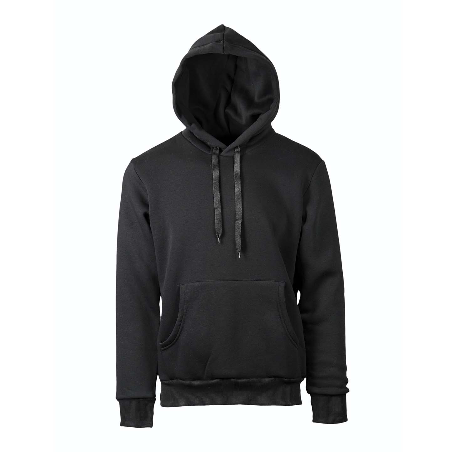 Frottee-Kapuzenpullover, 100 % Baumwolle, 320 g/m², Schwarz, Größe XS - 12 - Schwarz