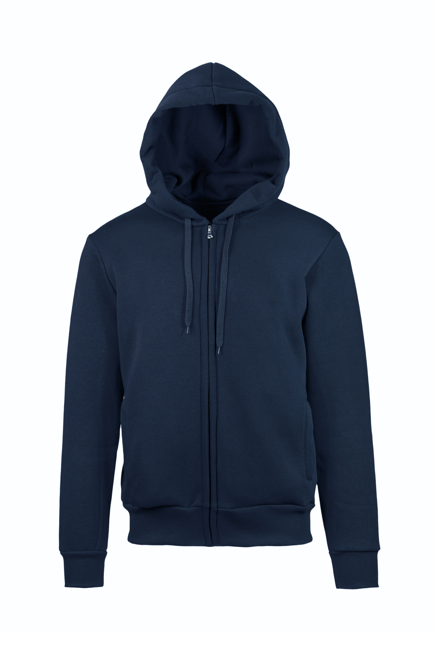 Sweat à capuche zippé doux - NY - Bleu marine XS 3/4 ans