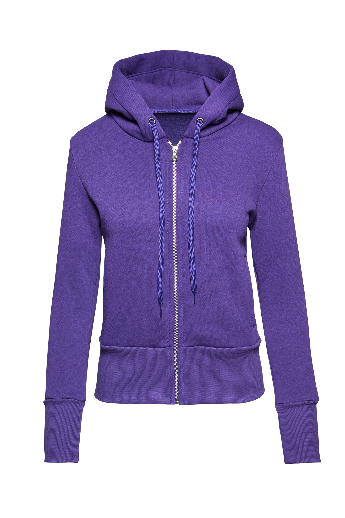 Felpa Soft Donna Cappuccio Zip - VI - Viola