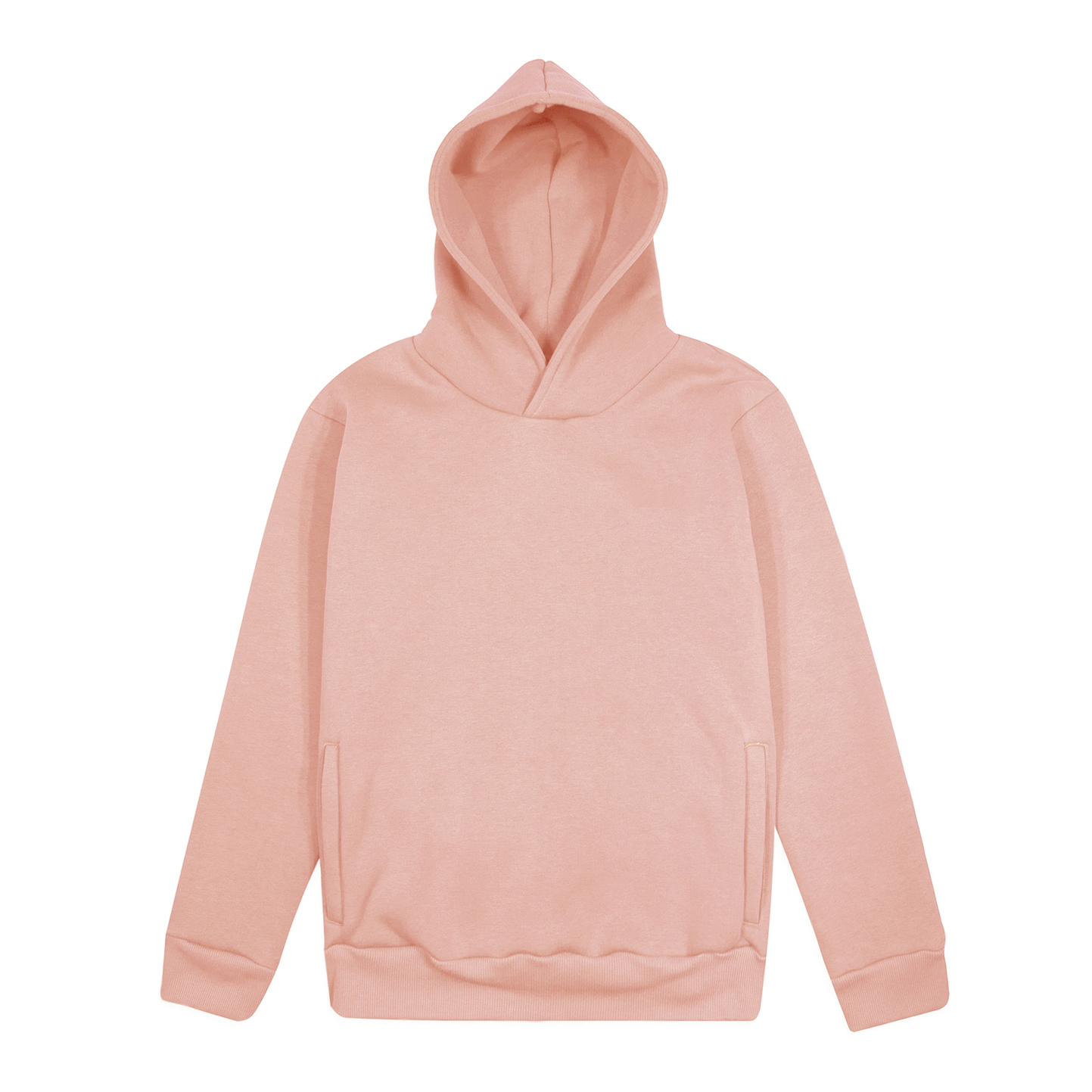 Weicher Kapuzenpullover. Urban Fit, 75 % Baumwolle, 25 % Polyester, 320 g/m², Schwarz, Größe XS - RP - Puderrosa XS