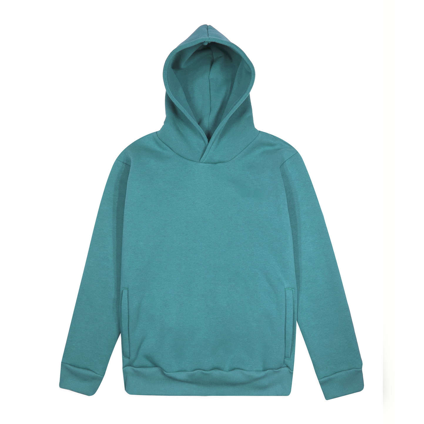 Weicher Kapuzenpullover. Urban Fit, 75 % Baumwolle, 25 % Polyester, 320 g/m², Schwarz, Größe XS - RF - Aqua Marine XS