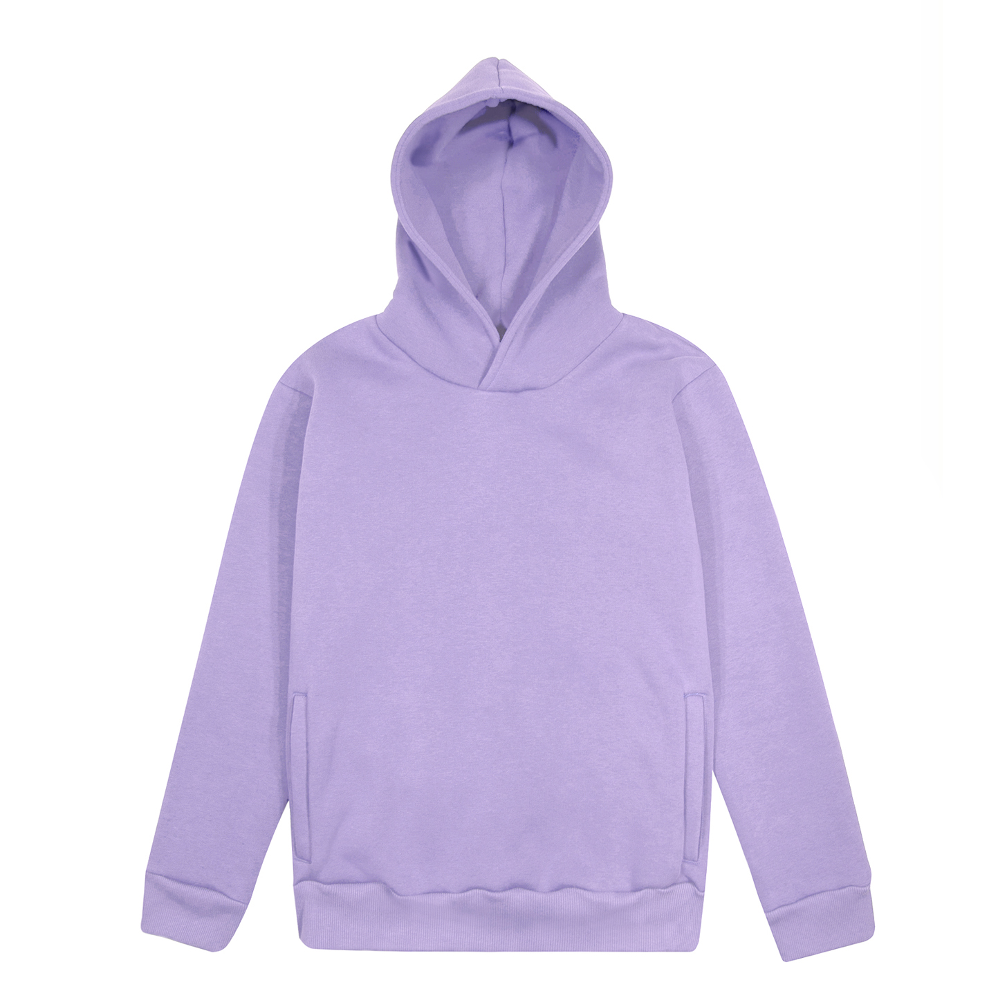 Weicher Kapuzenpullover. Urban Fit, 75 % Baumwolle, 25 % Polyester, 320 g/m², Schwarz, Größe XS - LI - Lila XS